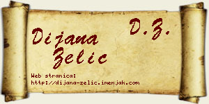 Dijana Zelić vizit kartica